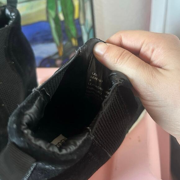 steve madden black white sneaker wedges heels shoes - Picture 4 of 4